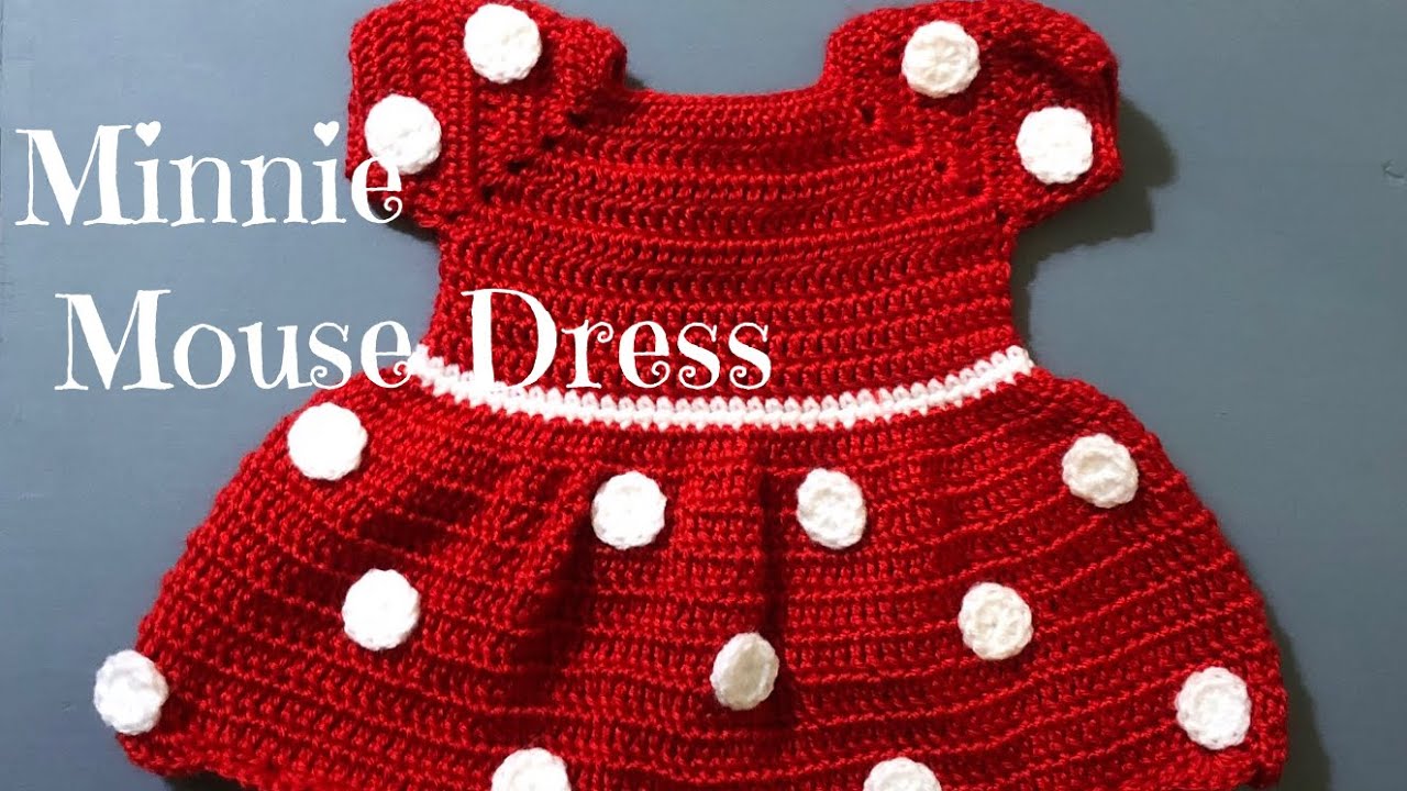 Crochet Minnie Mouse Dress 0-3 months