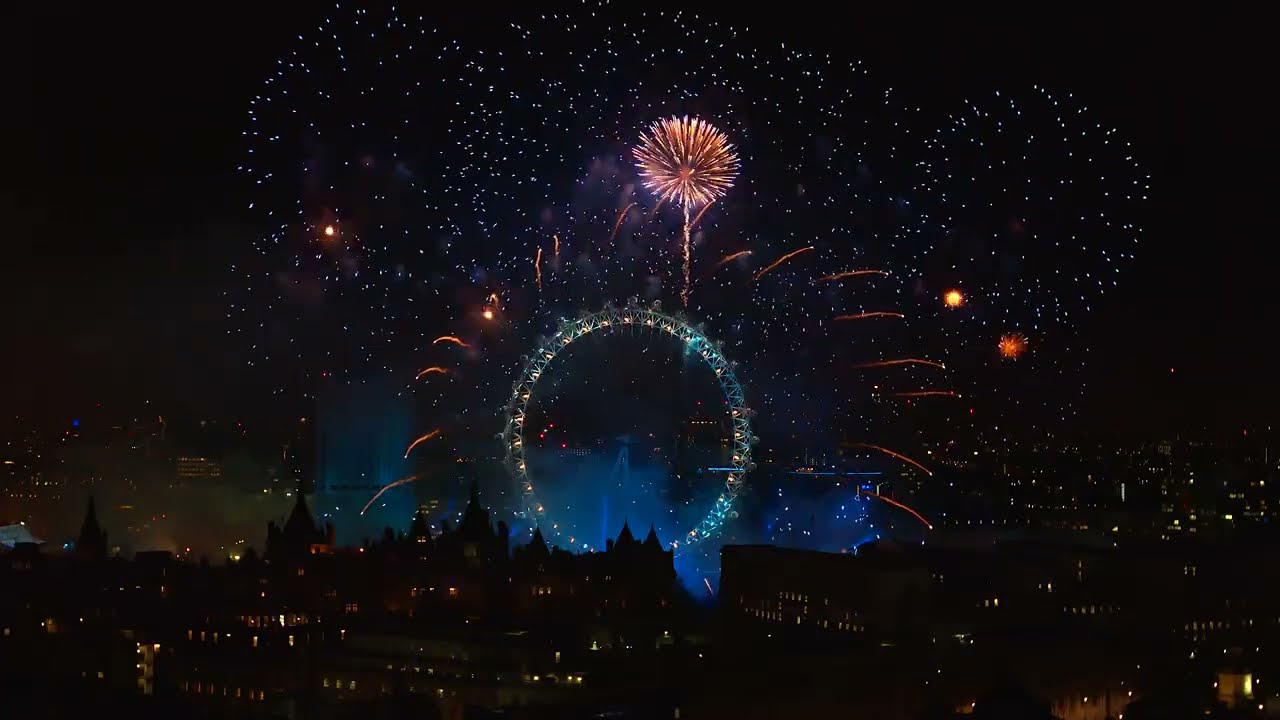 Titanium Fireworks- London New Years Eve 2015-2016