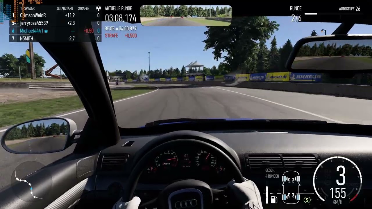 Forza Motorsport im RS4 auf Le Mans Ciruit International de la Sarthe