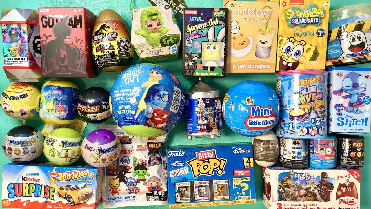 ASMR 31 SURPRISES Mystery blind boxes & blind bags Satisfying Unboxing NO Talking