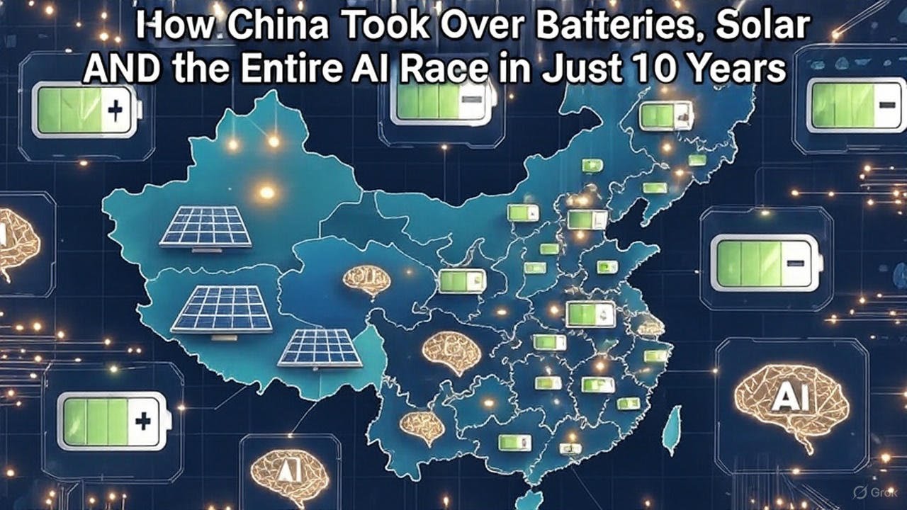 How China Took Over Batteries, Solar, AND the Entire AI Race in Just 10 Years