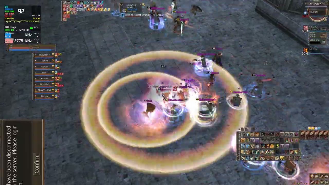 L2 Knight MAGE GLADI mass pvp