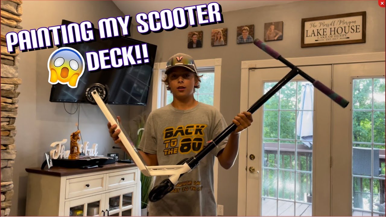 Painting My Scooter Deck!!!!(DIY)!!!