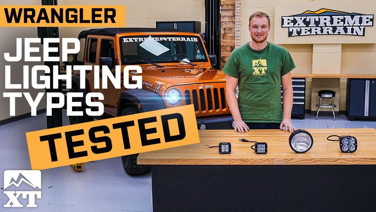 Jeep Wrangler Off Road Lighting Explained | Flood v Fog v Driving v Spot - Extreme Terrain