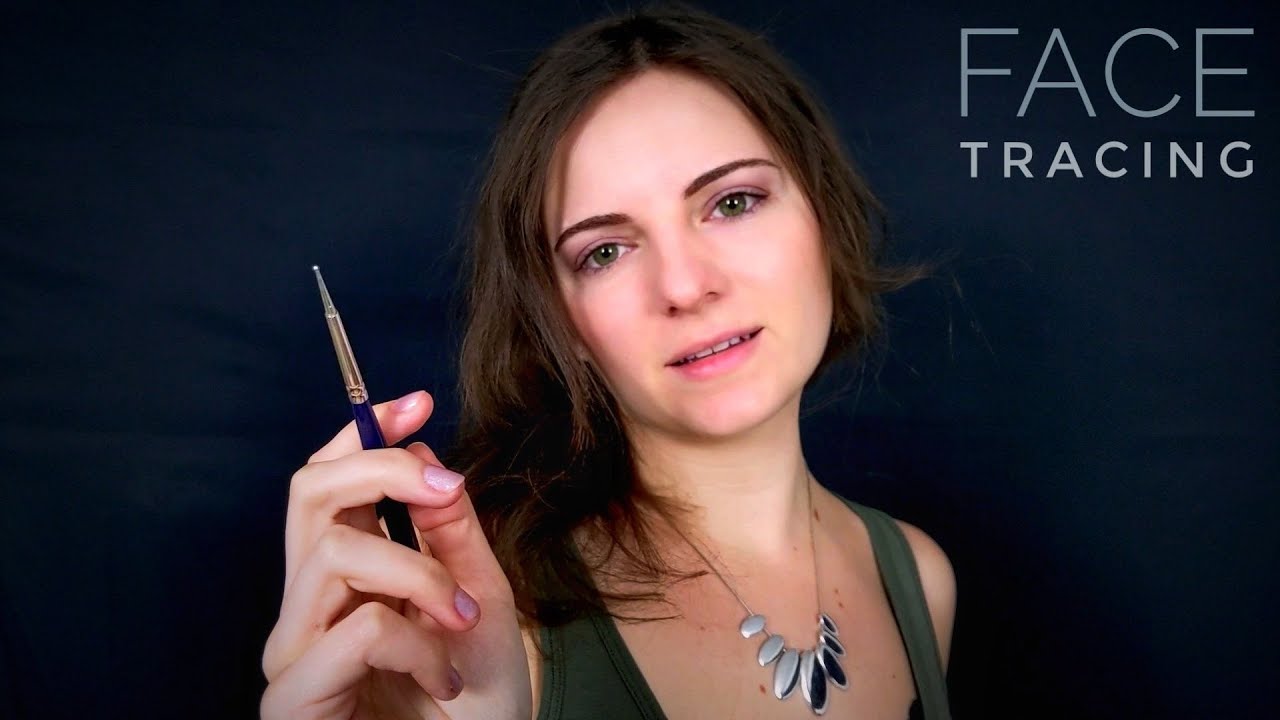 ASMR | Gently Brushing and Tracing Your Face 🖌️