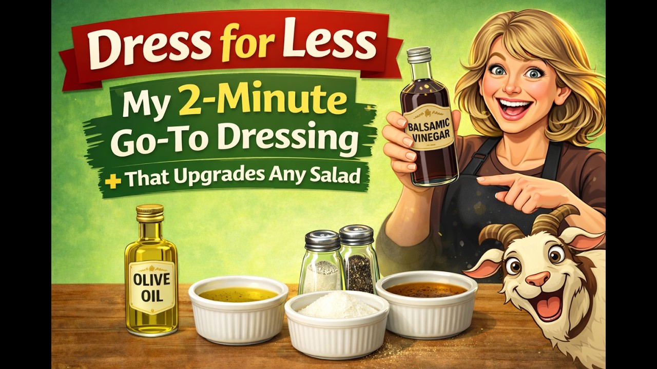 Dress for Less 🥗 The 2-Minute Dressing That Upgrades Any Salad