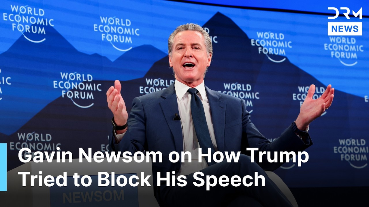Gavin Newsom on When Trump Tried to Cancel His Davos Speech at World Economic Forum | AC1G