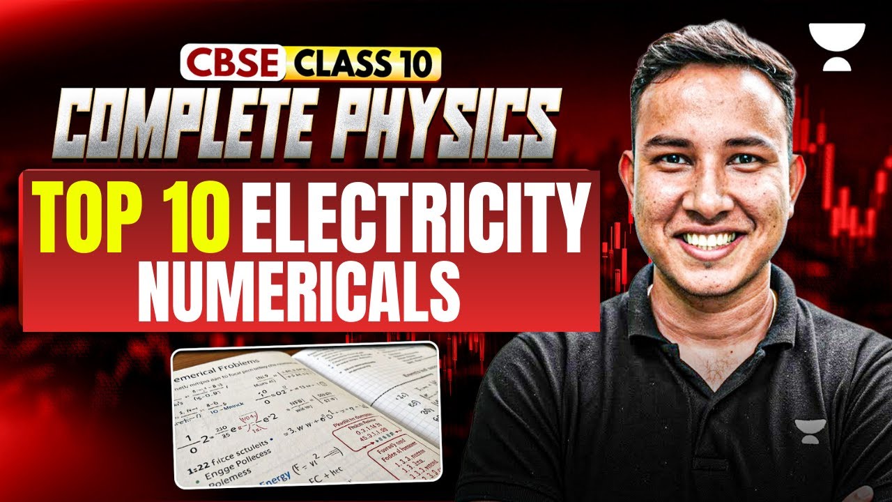 Complete Physics Top 10 Electricity Numericals || Physics Class 10 || Boards Special 2026 | Alok Sir