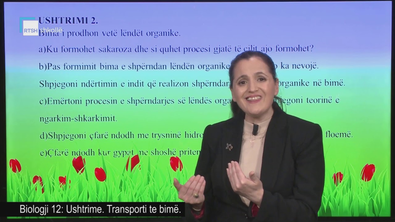 Biologji 12 - Ushtrime. Transporti te bimët.