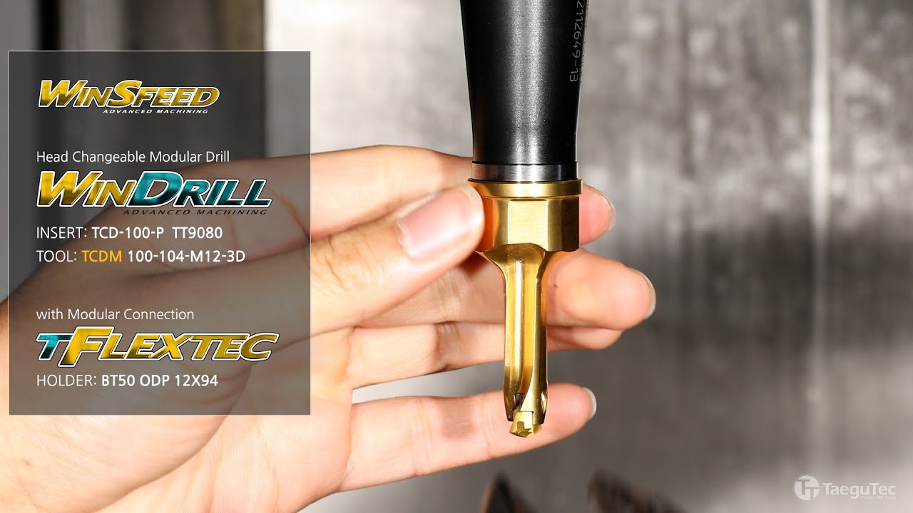Head Changeable Modular Drills: WIN-DRILL(TCDM) for T-FLEXTEC holder