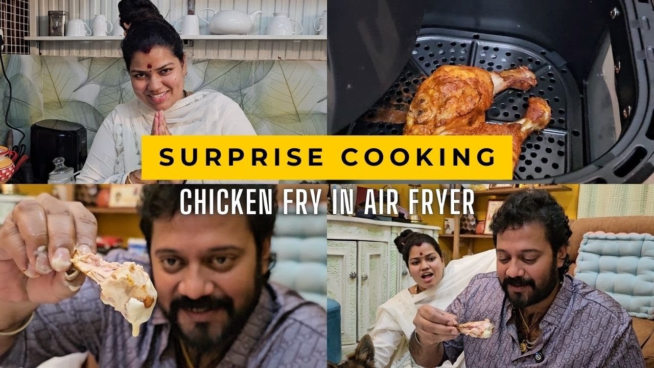 Cooking Chicken Fry In Air Fryer | Surprise for bala Mama | Actor Bala | Kokila | Balakokila