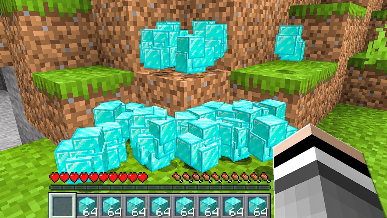 MINECRAFT ale z BLOKÓW WYPADAJĄ LOSOWE PRZEDMIOTY!