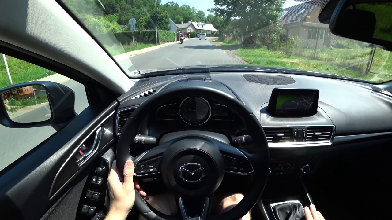 2017 Mazda 3 Sedan 2.0 Skyactiv-G120 88 kW / 120 HP, 4K POV: Static, drive, acceleration 0-100 km/h