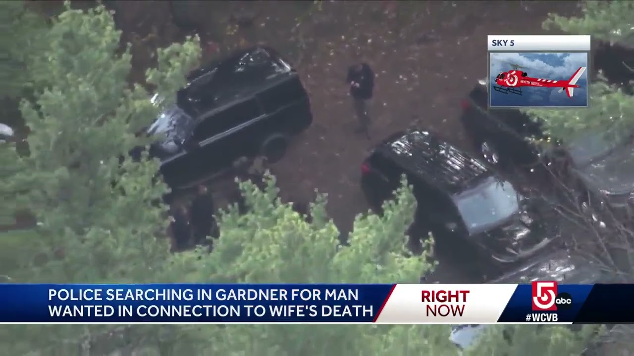 Police searching wooded area for man wanted in wife's death