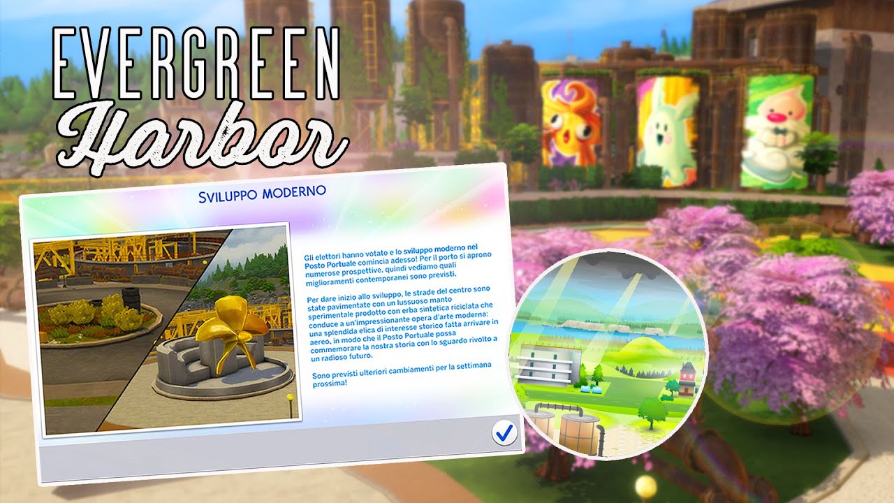 Sviluppo Moderno a Evergreen Harbor 🌳♻️ || The Sims 4