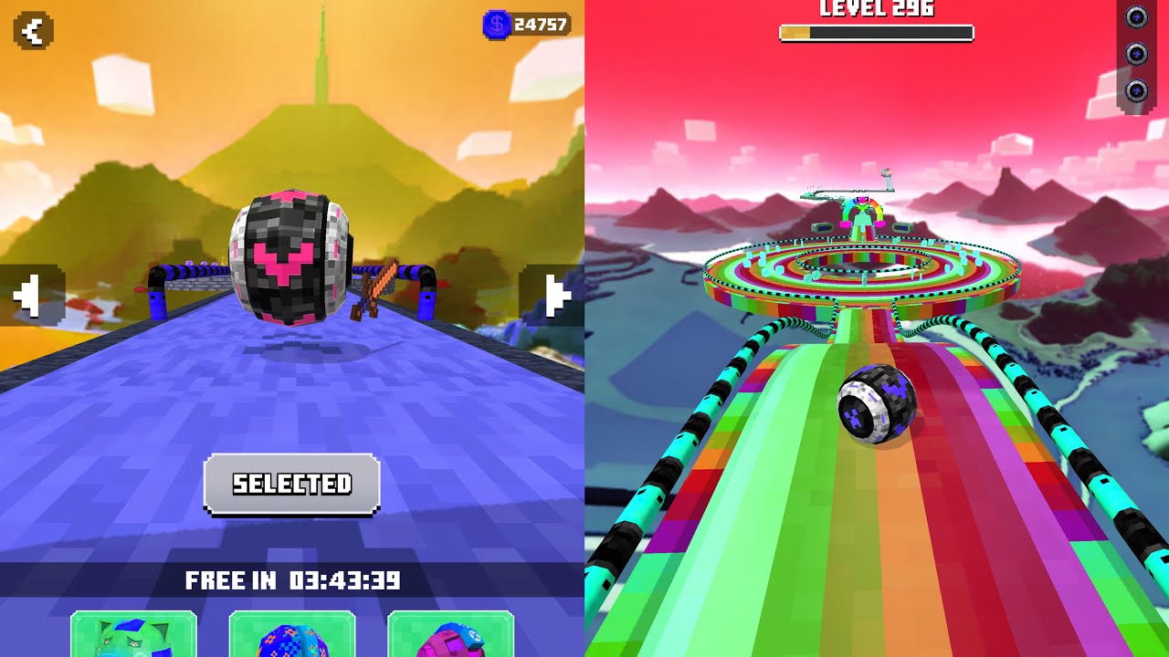 Super Rolling Balls Balance Speedrun Challenge Vs Reverse Balls Speedrun Walkthrough Gameplay