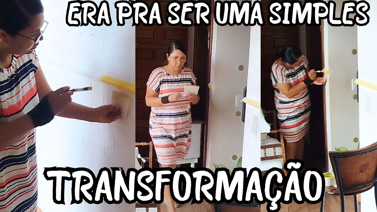 ESSA TRANSFORMAÇÃO VAI TE SURPREENDER !  TRANSFORMANDO O CORREDOR DE CASA GASTANDO POUCO - PARTE 1