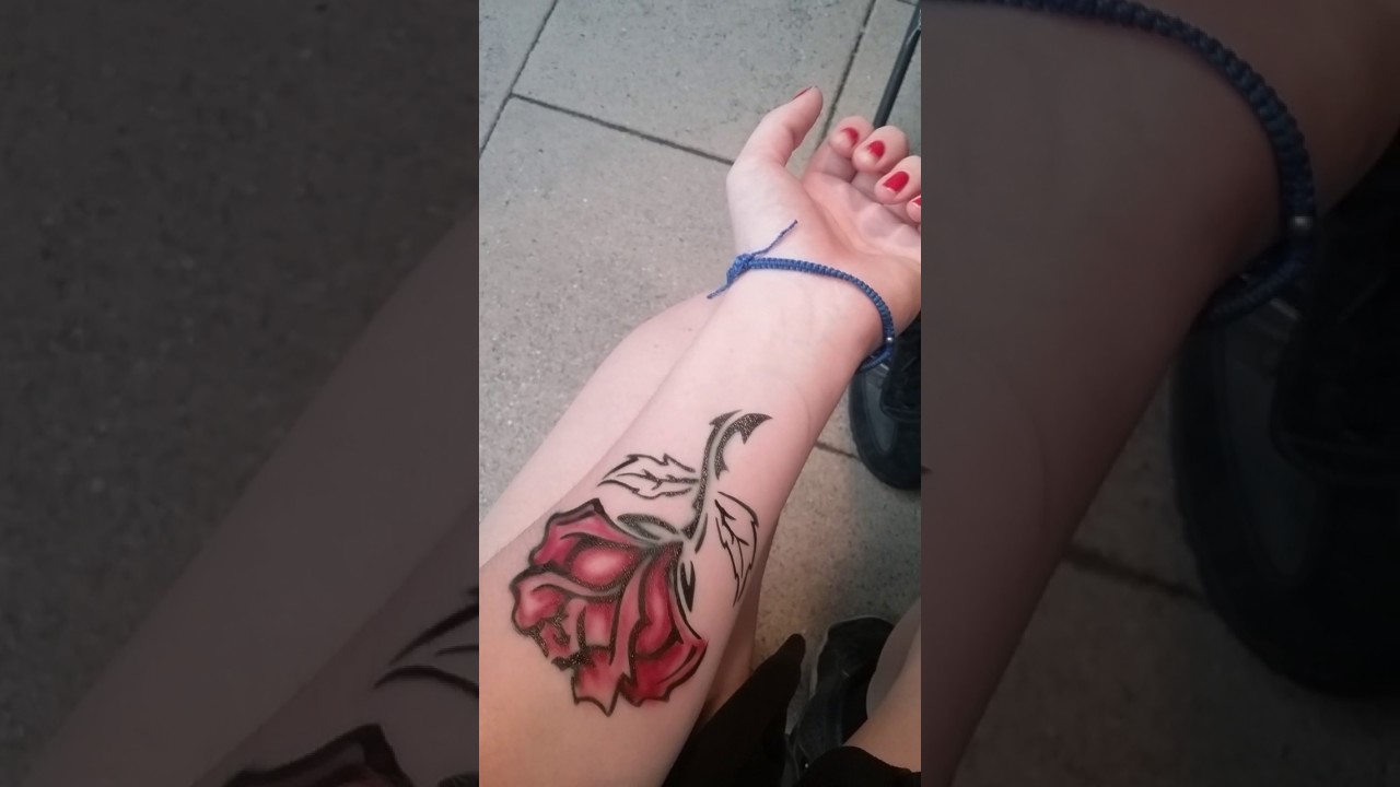 Rose Airbrush Tattoo