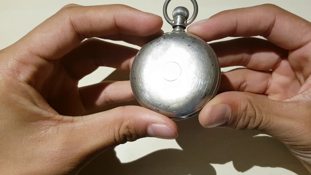 American Illinois watch & co Springfield pocket watch table top overview