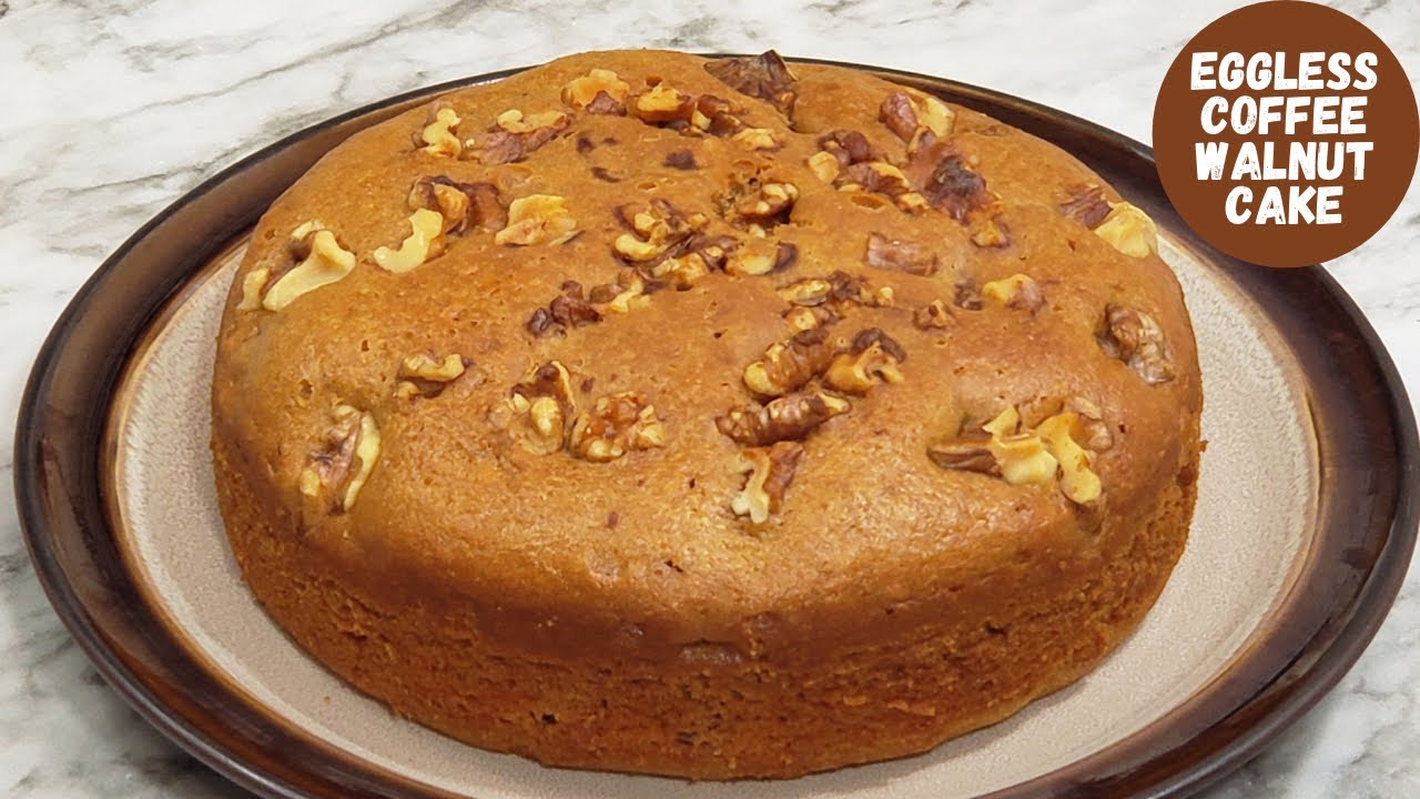 Eggless Coffee Cake Recipe | Coffee Walnut Tea Time Cake Recipe | Easy Coffee Cake Recipe