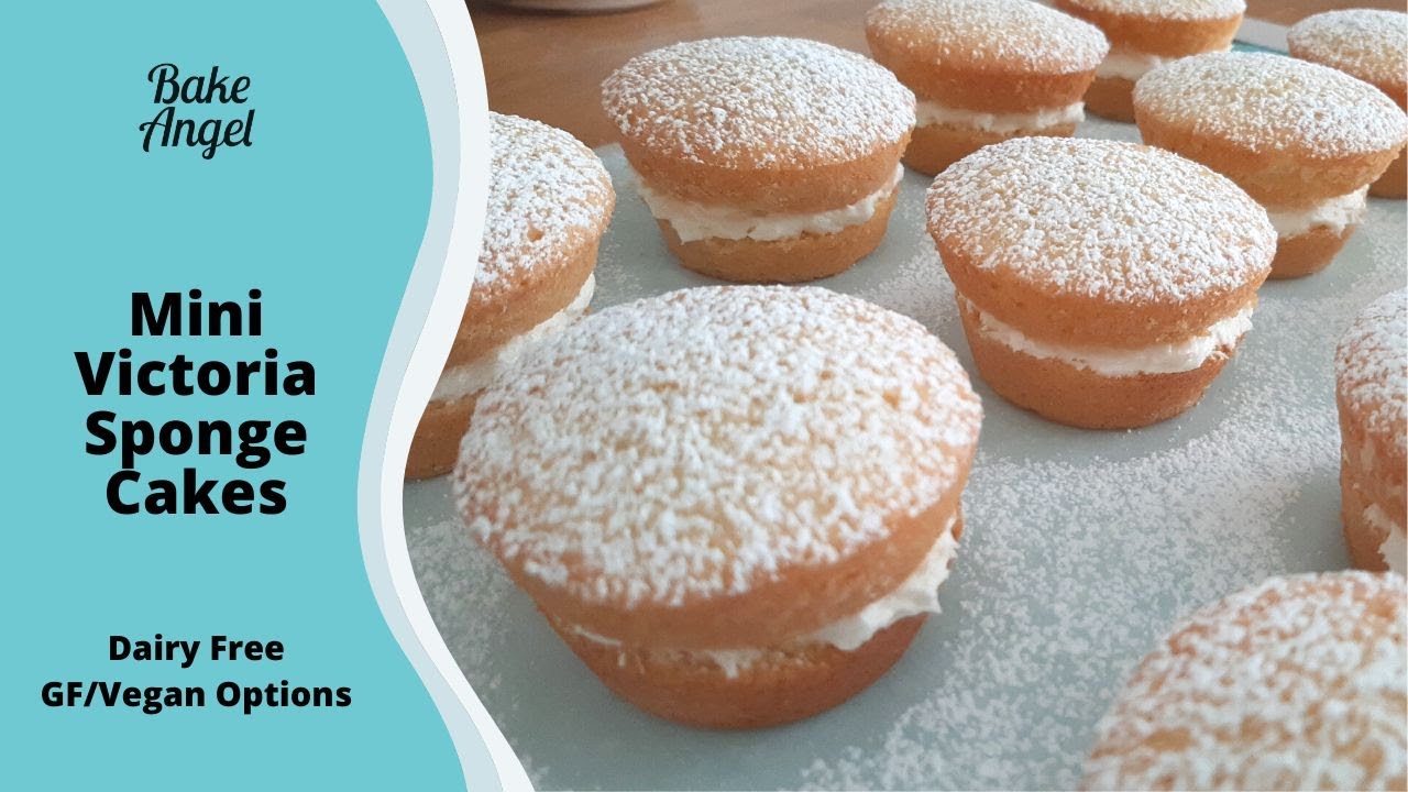 Mini Victoria Sponge Cakes | Dairy Free Recipe | Youtube 2nd Birthday!