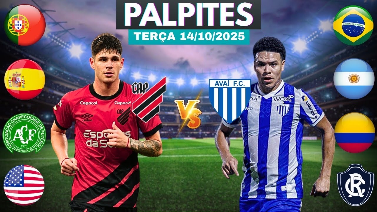 PALPITES DE FUTEBOL PARA HOJE DIA 14 10 2025 TER&Ccedil;A-FEIRA | BILHETES PRONTO + POSS&Iacute;VEIS PLACAR EXATO 
