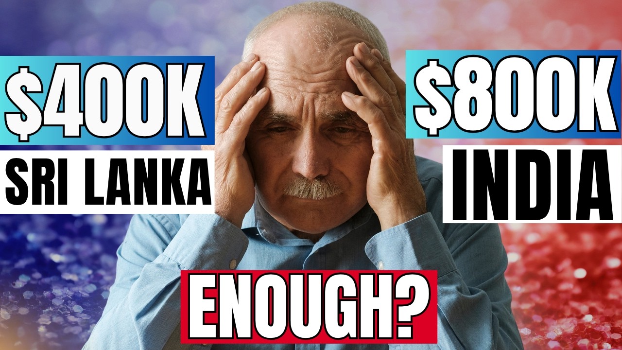 Пенсия для экспата в Шри-Ланке с доходом в 400 000 долларов против пенсии в Индии с доходом в 800...