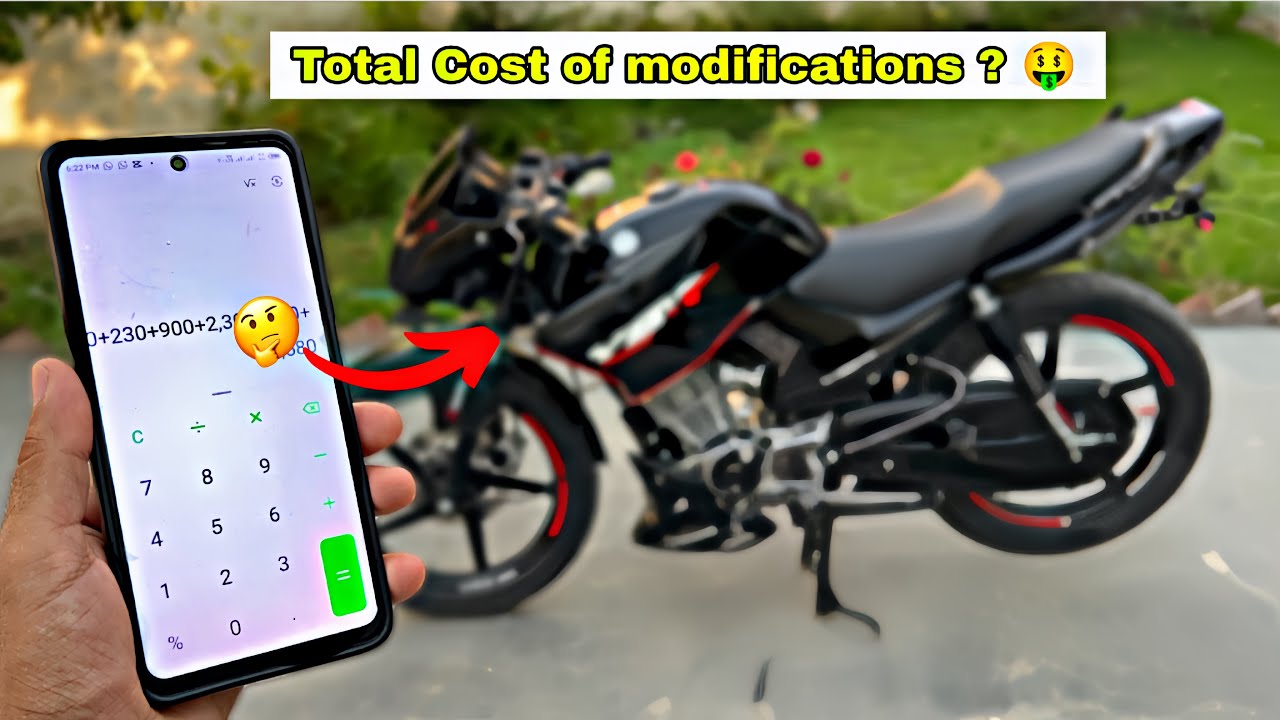 My ybr modifications total cost ? 🤑 / Total kharcha calculate ker dia 😳 / Complete tutorial ✅