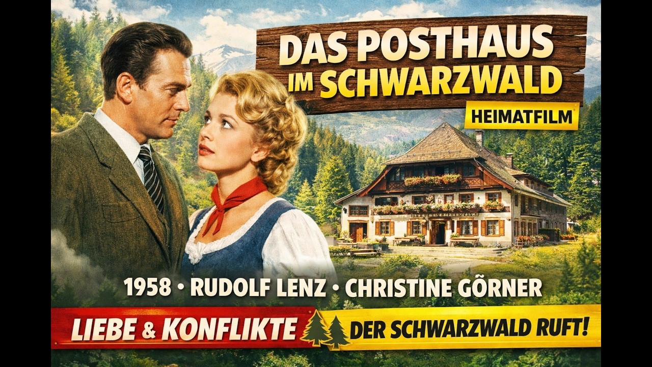 Das Posthaus im Schwarzwald (1958) &ndash; Heimatfilm mit Rudolf Lenz & Christine G&ouml;rner 🌲🎬