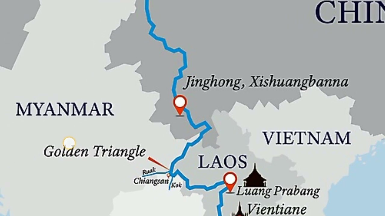 Mekong   River    in    Asian  countries.   4350 km