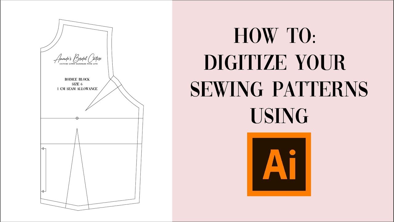 Как оцифровать выкройки с помощью Adobe Illustrator