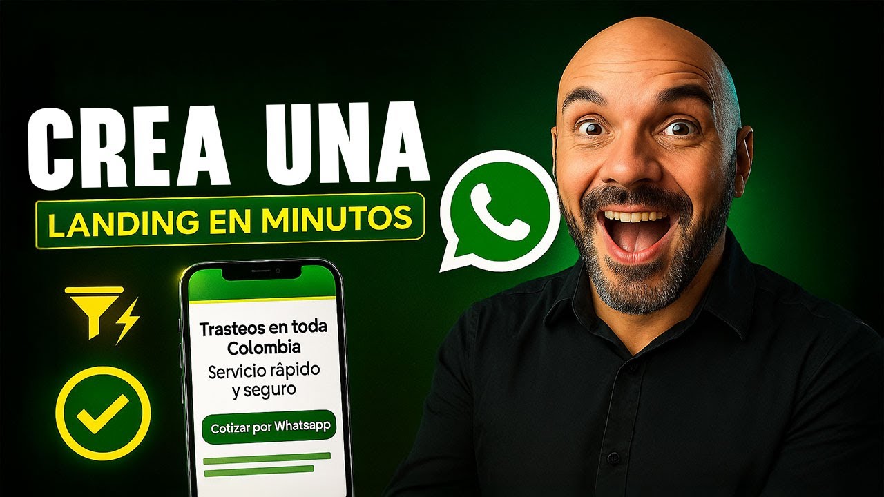 Crea una LANDING que vende por WhatsApp en minutos con INTELIGENCIA ARTIFICIAL