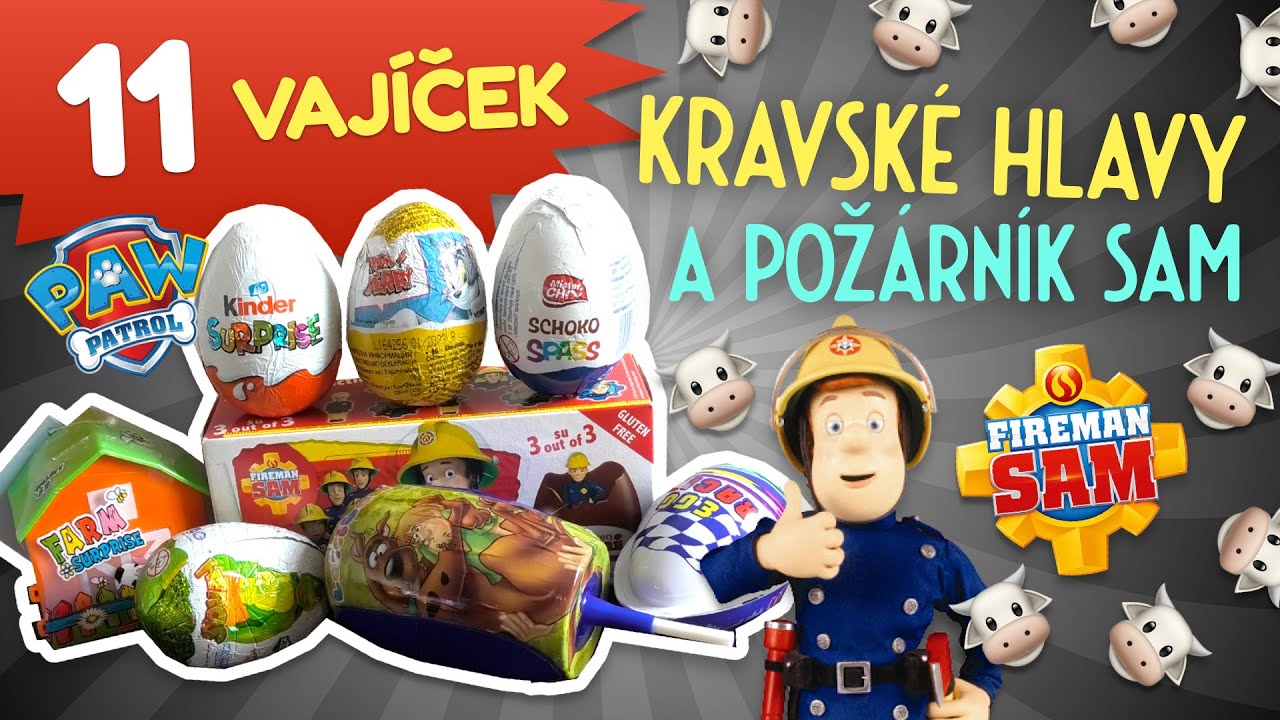 ROZBALUJI 11 VAJÍČEK! Kravské hlavy ve stodole! 🐮🍬