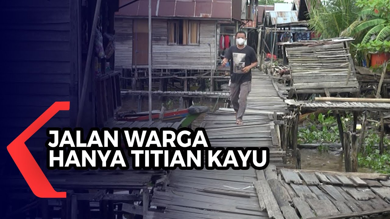 Warga Hanya Gunakan Jalan Titian Kayu, Parigi Kecil, Bagian Banjarmasin yang Perlu Perhatian