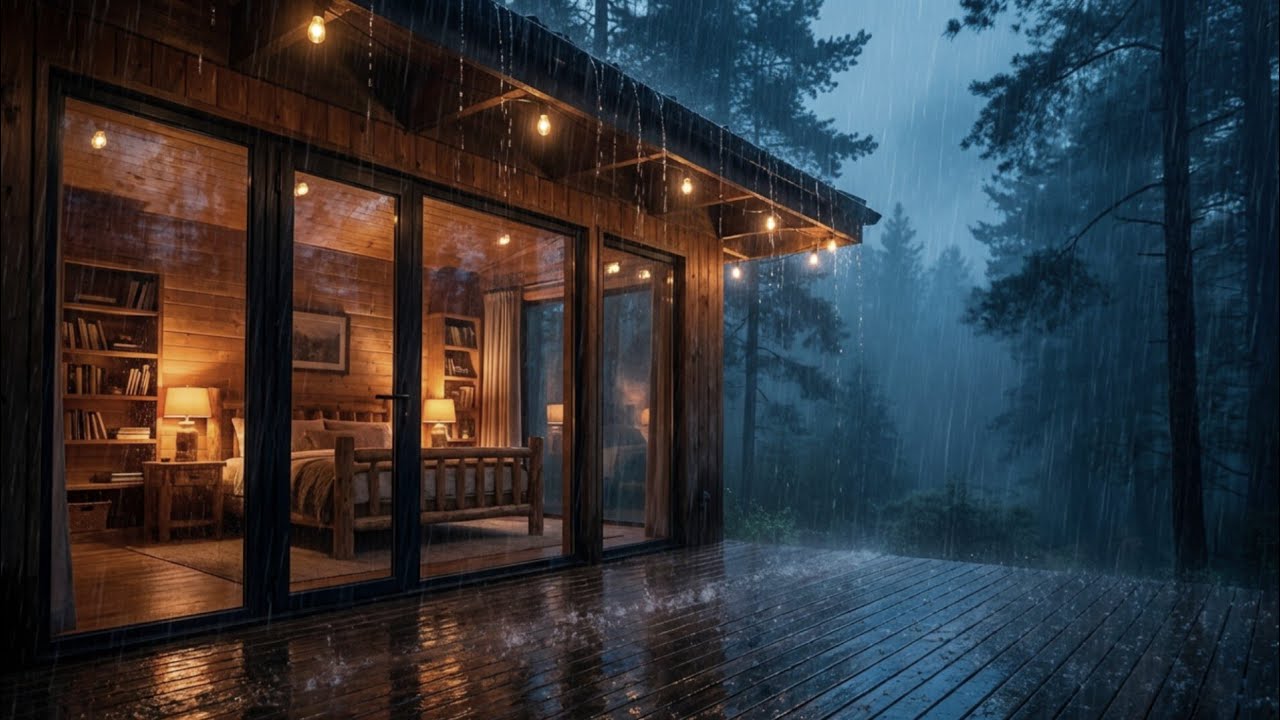 Peaceful Forest Rain 🌧 Deep Sleep Rain Sounds All Night