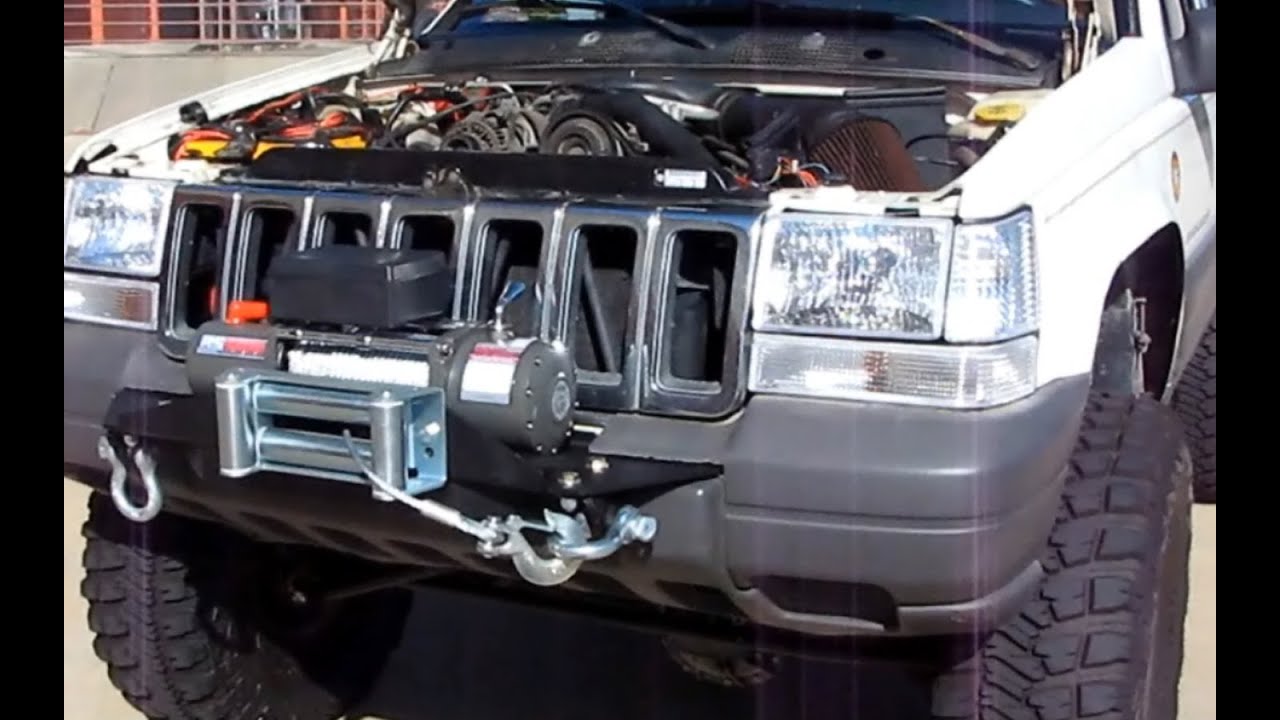 Jeep Grand Cherokee 4x4 Project ZJ Part 25 Rough Country Wireless Winch Mounting Plate RS9500 Steel