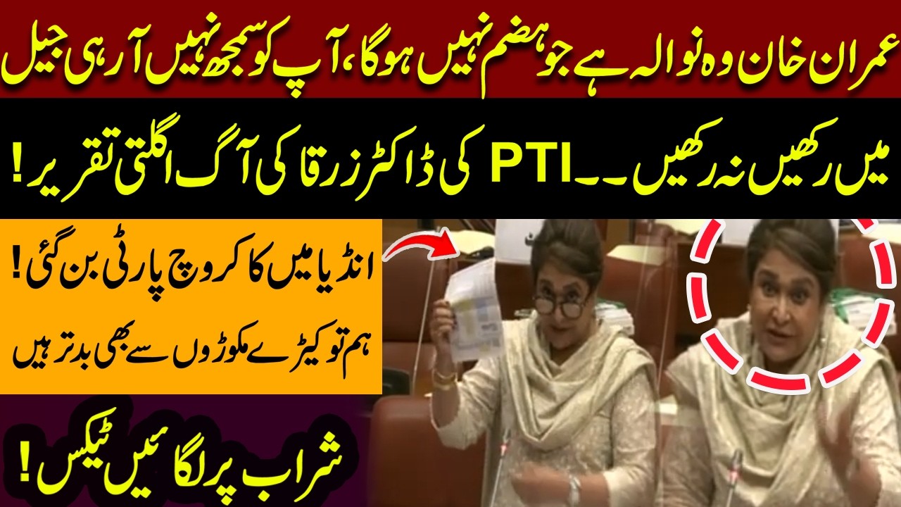 Dr. Zarqa&rsquo;s Powerful Speech Shakes the Senate | PTI vs Government| Pakistan News