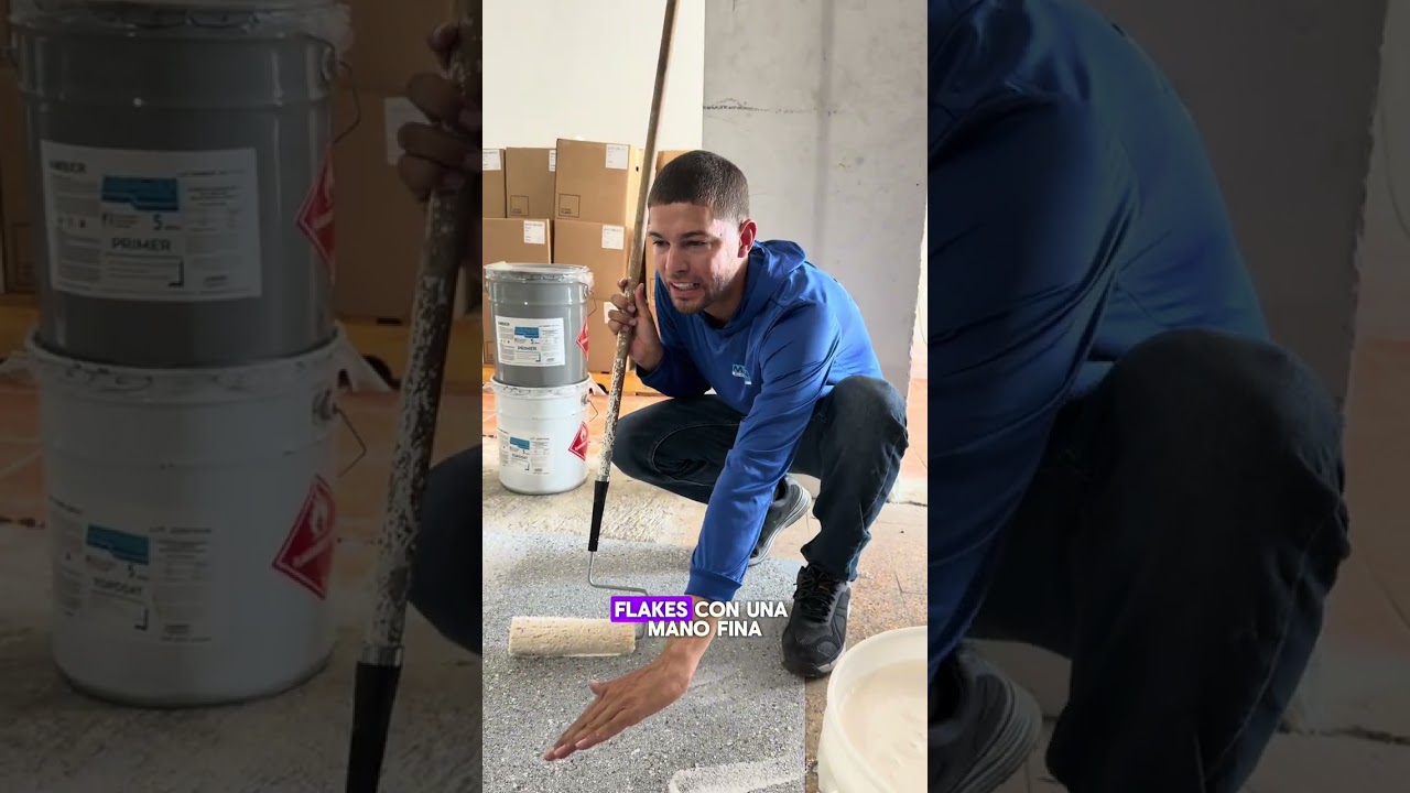 Piso Decorativo con el sistema de Marin Membrana. #selladodetecho 