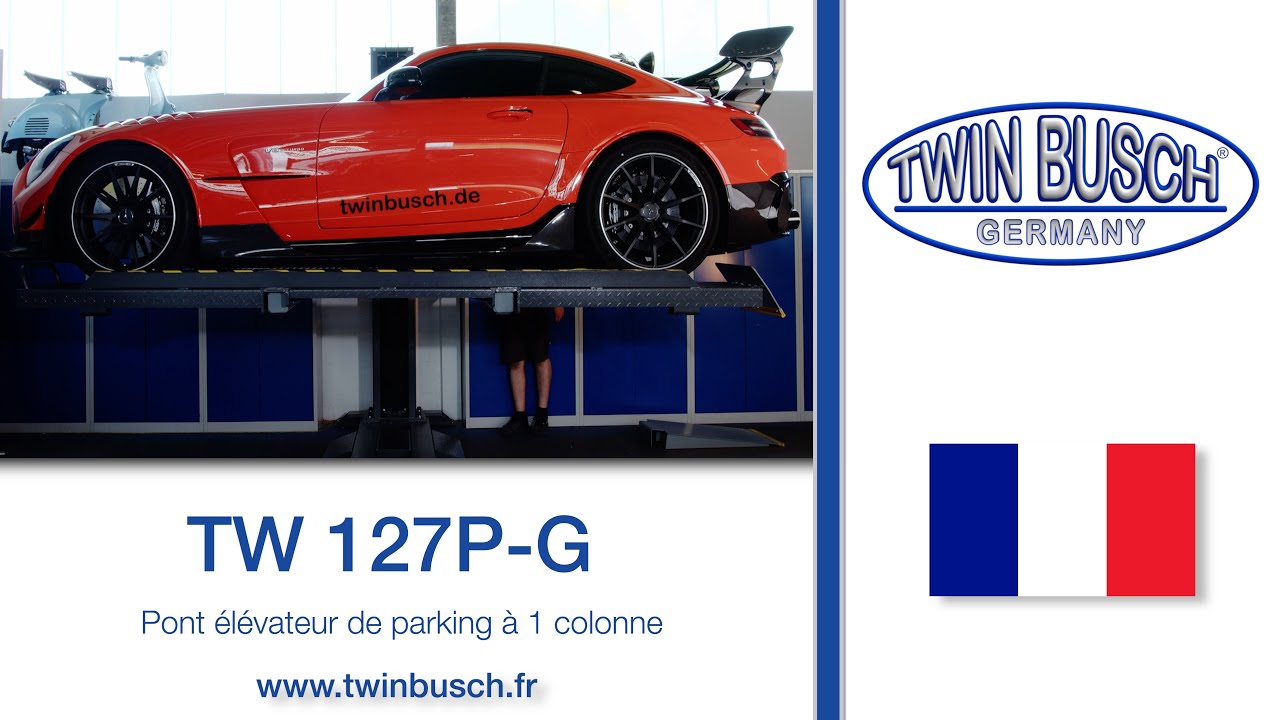TW127P-G - Pont de stockage 1 colonne - 2,7 T - GREY-Line de TWIN BUSCH®