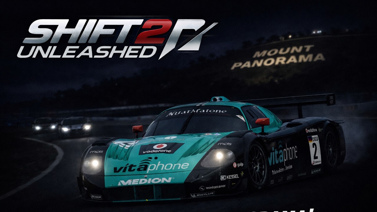 Shift 2: Unleashed HARD Difficulty | Maserati MC12 GT1 – 5 Laps at Mount Panorama