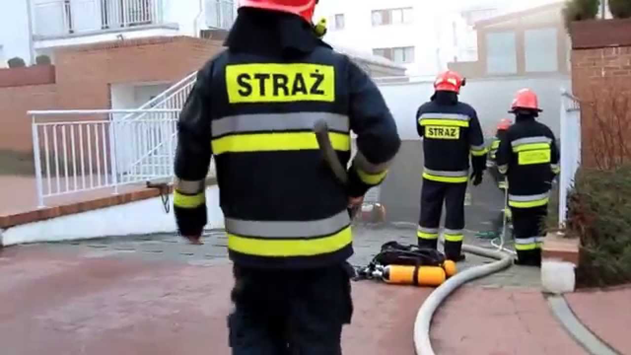 Pożar w garażu osiedla Platan w Świnoujściu
