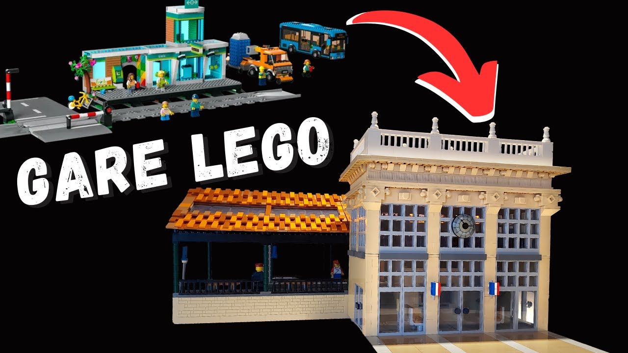 Une gare Lego qui ne ressemble pas à un jouet