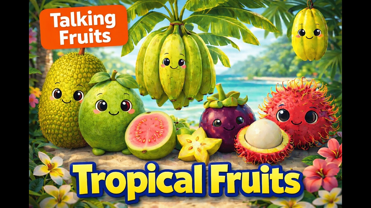 Fruits for Toddlers | Learn Tropical Fruit Names & Healthy Benefits