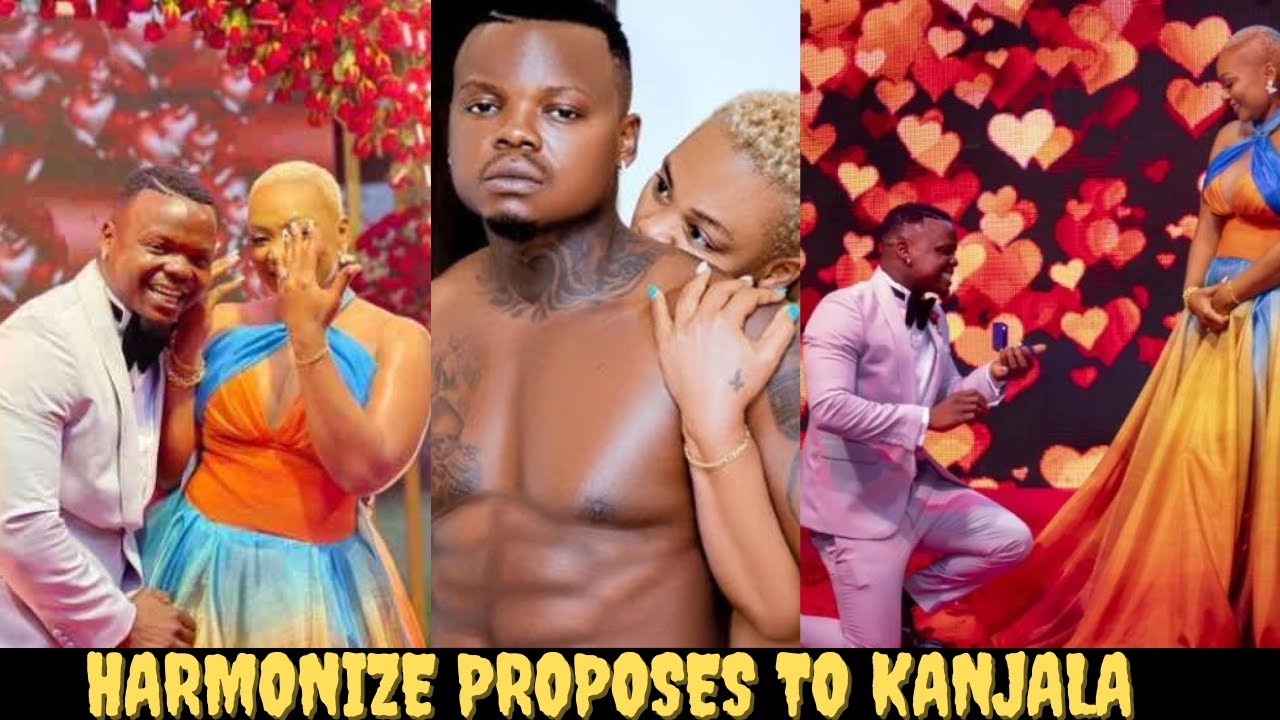 HARMONIZE PROPOSES TO GIRLFRIEND KANJALA EMOTIONAL|HARMONIZE|KANJALA