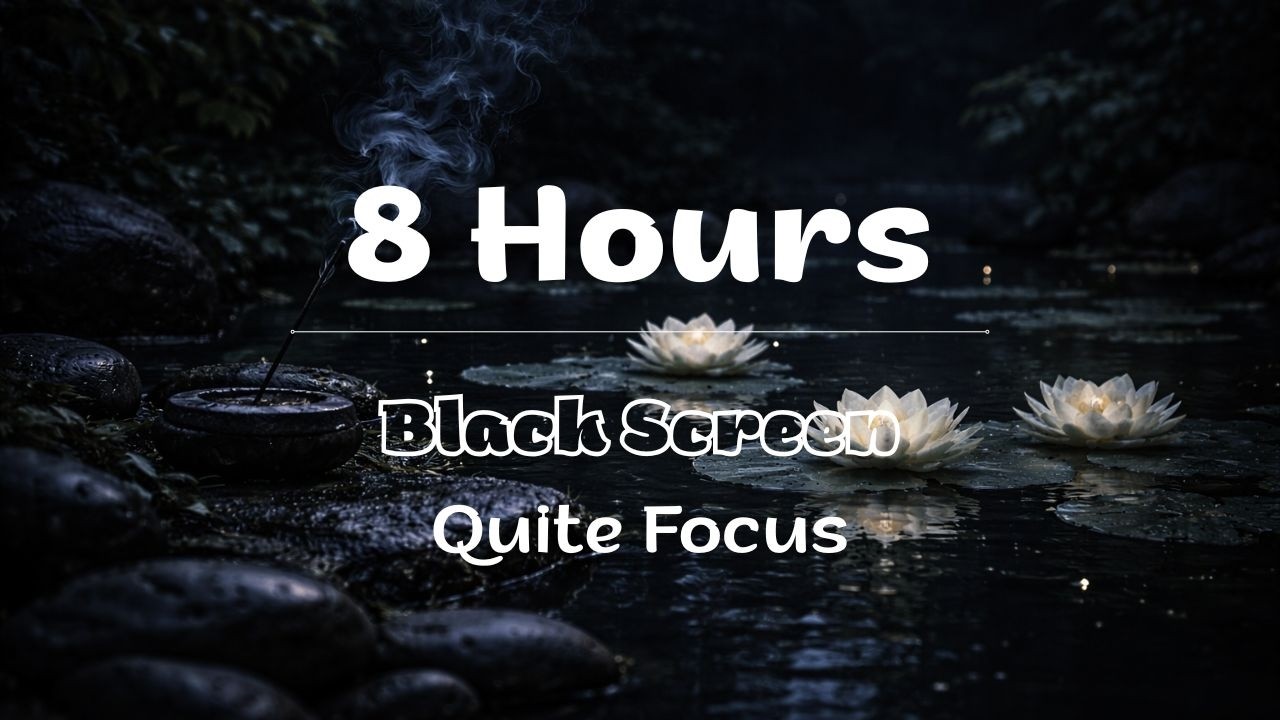 8 Hours of Deep Meditation Music | Black Screen | Deep Sleep
