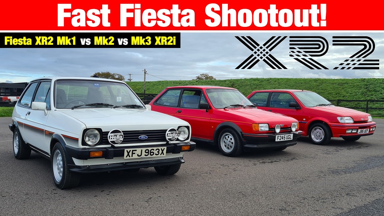 Fiesta XR2 Mk1 против Mk2 против Mk3 XR2i — быстрая перестрелка Ford!