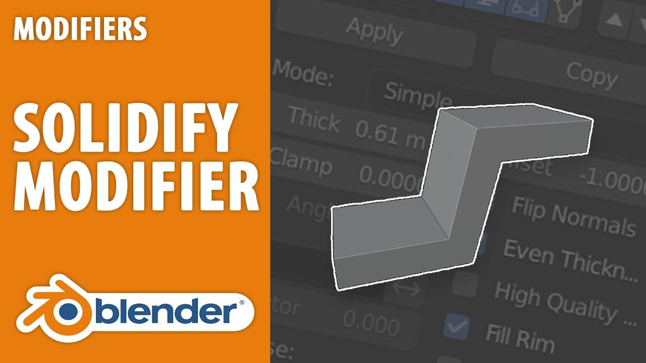 Solidify Modifier In Blender 2.8