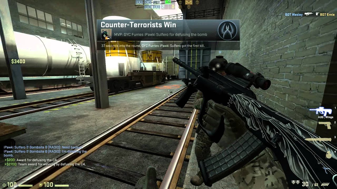 Counter-Strike: Global Offensive - PC - Offline Bots Mode - De_Train