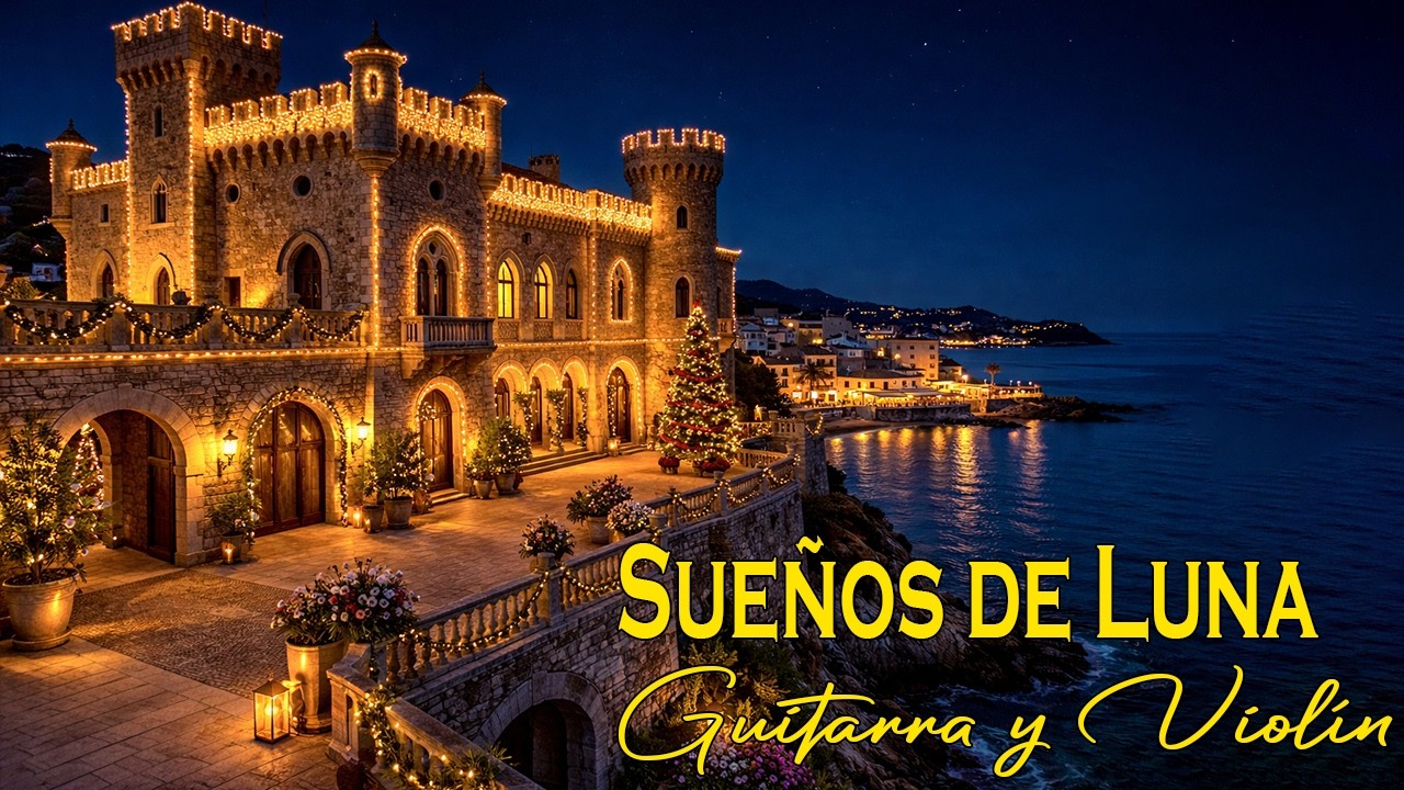 Sueños de Luna y Olas del Amor 🌙 Guitarra y Violín para Noches Románticas