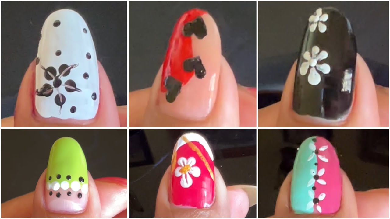 ✨ DIY Nail Art with Household Items 🧷 || Beginners Friendly & Aesthetic Designs 